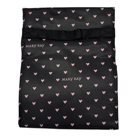 MARY KAY TRAVEL ROLL UP BAG ORGANIZER~HEARTS~HANGING~W/ 4 REMOVABLE POUCH - Picture 1 of 4